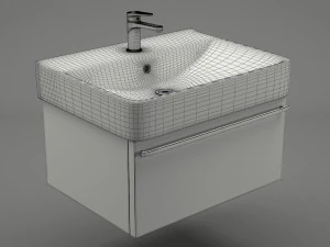 modern bathroom sink 001 3D Model