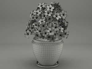 realistic potted flower 007 3Dモデル