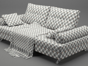 photorealistic sofa 019 3D Модель