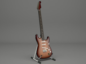 generic electric guitar 01 3D Модель