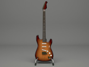 generic electric guitar 01 3D Модель