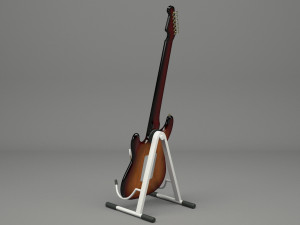 generic electric guitar 01 3D Модель
