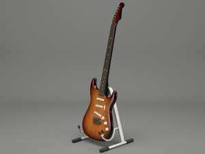 generic electric guitar 01 3D Модель