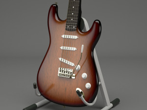 generic electric guitar 01 3D Модель