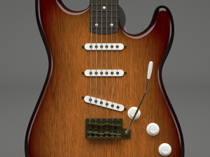 generic electric guitar 01 3D Модель