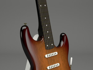 generic electric guitar 01 3D Модель