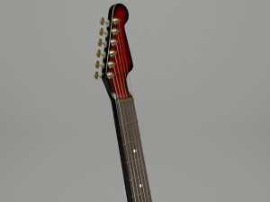 generic electric guitar 01 3D Модель