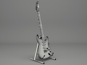 generic electric guitar 01 3D Модель