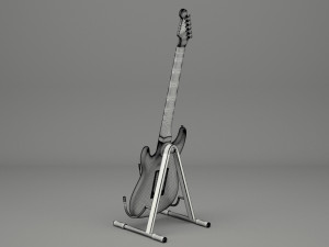 generic electric guitar 01 3D Модель