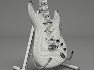 generic electric guitar 01 3D Модель