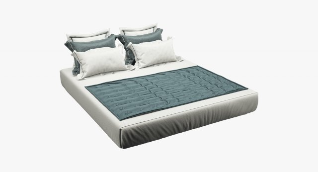 photorealistic bed set 012 3D Model .c4d .max .obj .3ds .fbx .stl .blend 