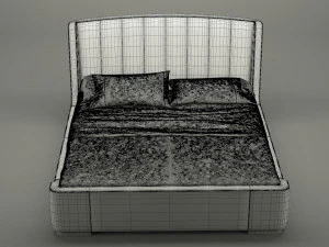 photorealistic bed 001 3D Model