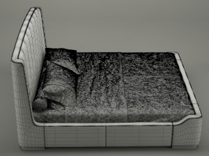 photorealistic bed 001 Modelo 3D