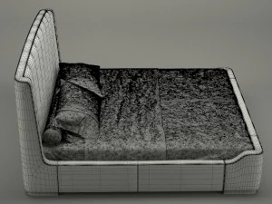 photorealistic bed 001 3D Model