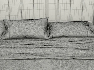 photorealistic bed 001 3D Model