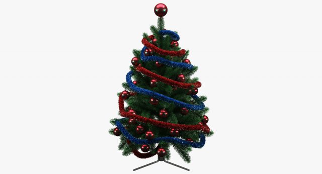 christmas tree 01 Modello 3D .c4d .max .obj .3ds .fbx .stl .blend 