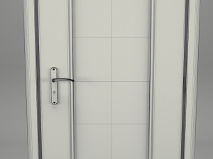 realistic wooden door 001 3D Model