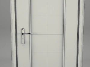 realistic wooden door 001 3D Model