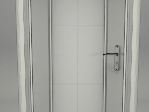 realistic wooden door 001 3D Model