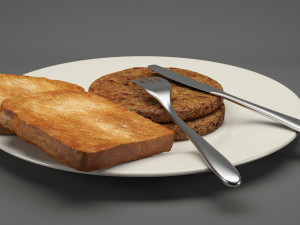 breakfast food 004 Modelo 3D
