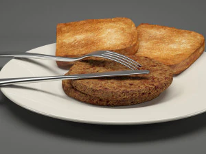 breakfast food 004 3D Model