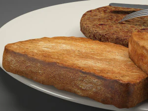 breakfast food 004 3D Model