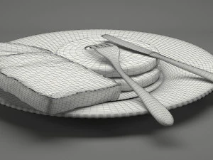 breakfast food 004 3D Model