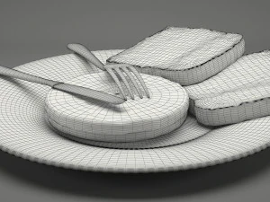 breakfast food 004 3D Model