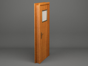 realistic wooden door 003 3Dモデル