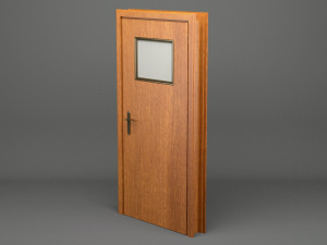 realistic wooden door 003 3Dモデル