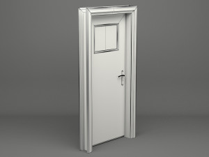 realistic wooden door 003 3Dモデル