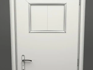 realistic wooden door 003 3D Model