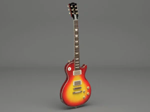 generic electric guitar 02 3D Model