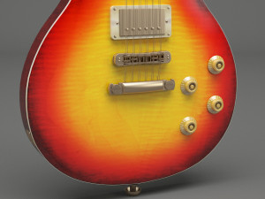 generic electric guitar 02 3D Модель