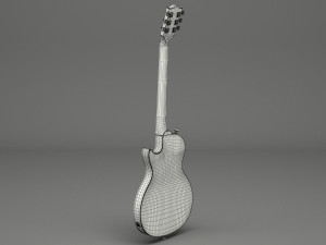 generic electric guitar 02 3D Модель