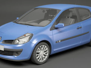 renault clio 3-door hatchback 3D Model