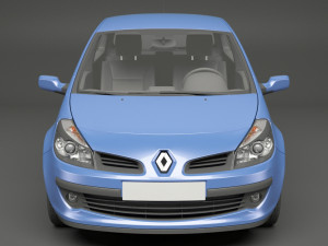 renault clio 3-door hatchback Model 3D