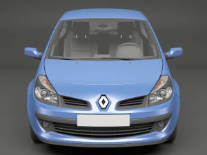 renault clio 3-door hatchback 3D Model