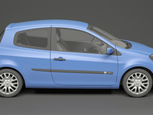 renault clio 3-door hatchback Model 3D