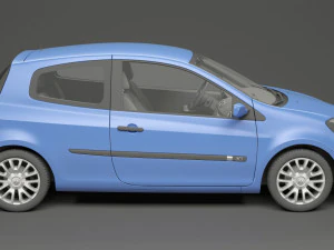 renault clio 3-door hatchback 3D Model