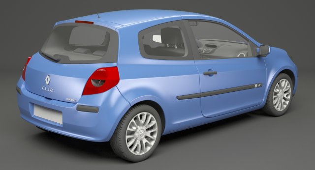 renault clio iii 3D Model in Van and Minivan 3DExport