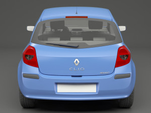 renault clio 3-door hatchback Model 3D