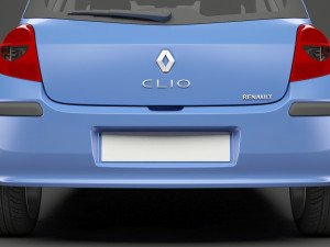 renault clio 3-door hatchback Model 3D