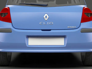 renault clio 3-door hatchback 3D Model
