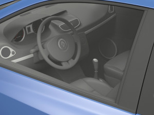 renault clio 3-door hatchback Model 3D