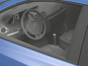renault clio 3-door hatchback 3D Model