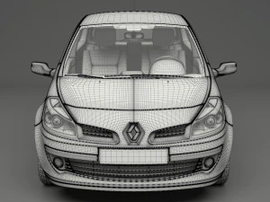 renault clio 3-door hatchback 3D Model