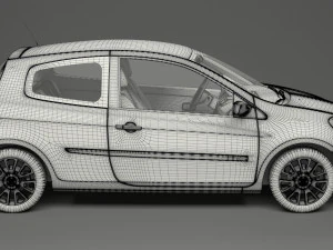 renault clio 3-door hatchback 3D Model