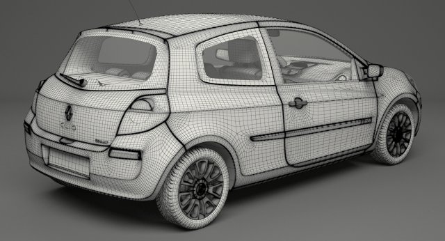 renault clio 3-door hatchback 3D Model