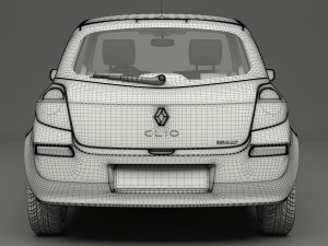 renault clio 3-door hatchback Model 3D
